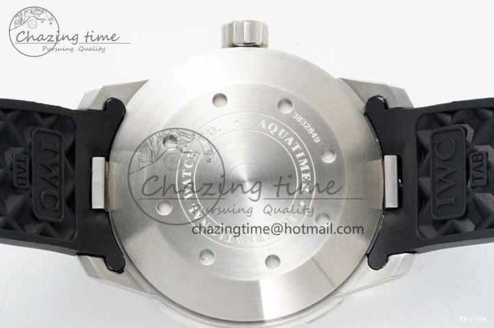 MIROTIME 0322 Premium Aquatimer Automatic SS RSF 1:1 Best Edition White Black Dial on Black Rubber Strap A 7067